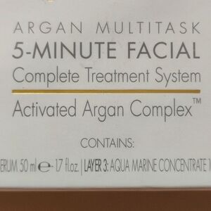 5-Minute Facial Treatment-Active Argan 02. New In Box.